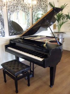 Piano With Raised Lid
